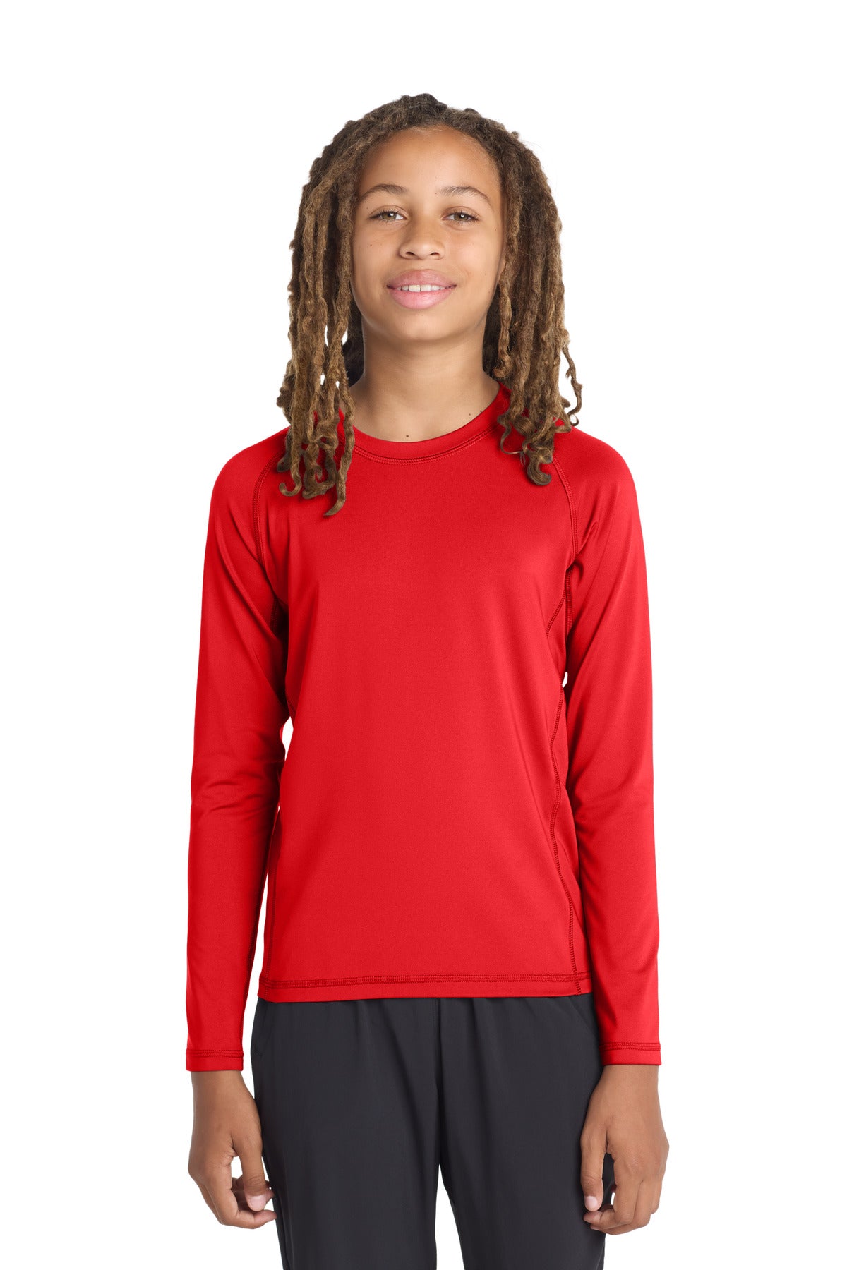 Sport-Tek YST470LS Youth Long Sleeve Rashguard Tee