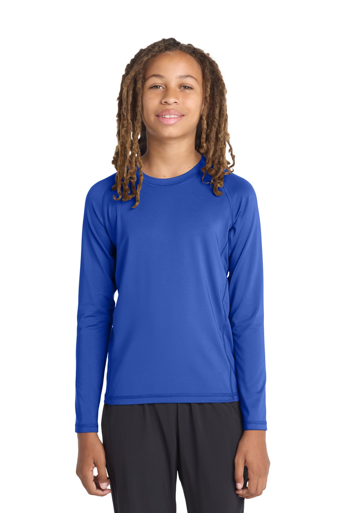 Sport-Tek YST470LS Youth Long Sleeve Rashguard Tee