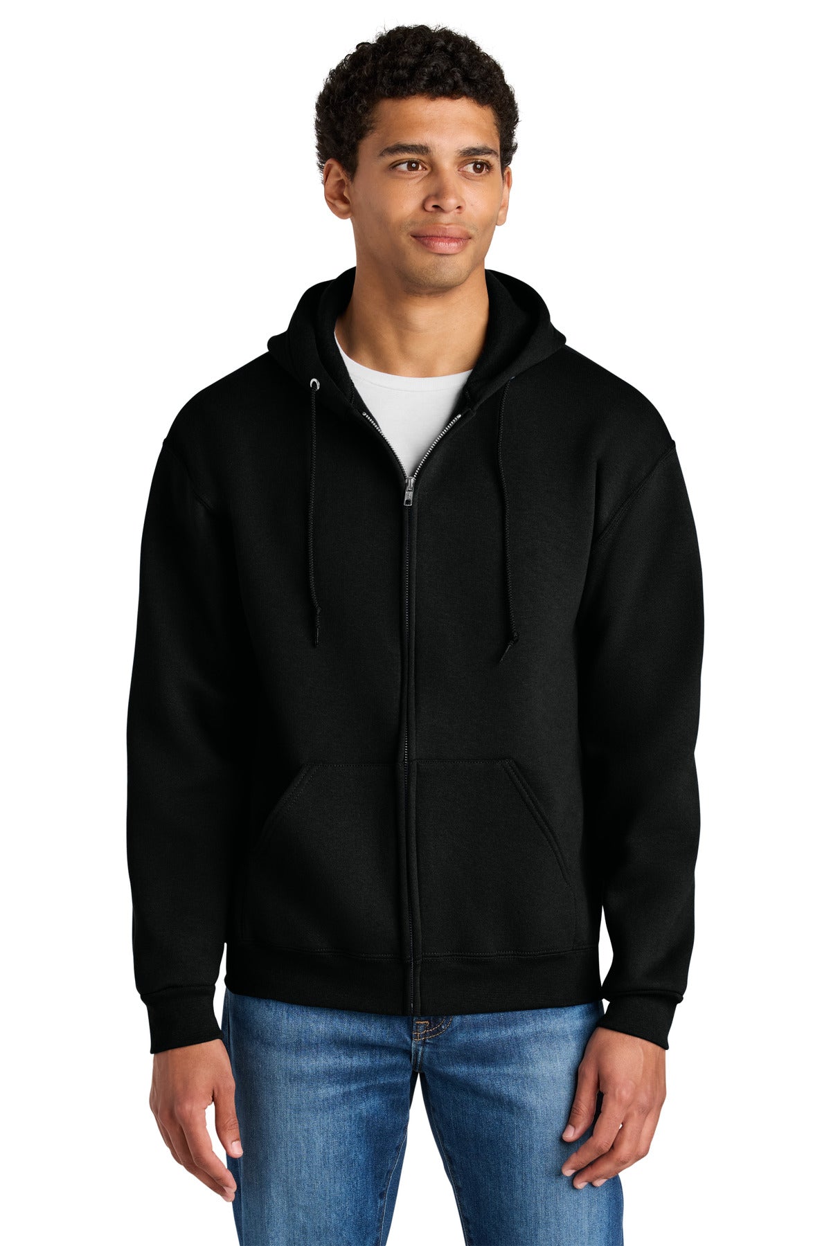Jerzees Rugged Z12M Unisex Full-Zip Hooded Sweatshirt